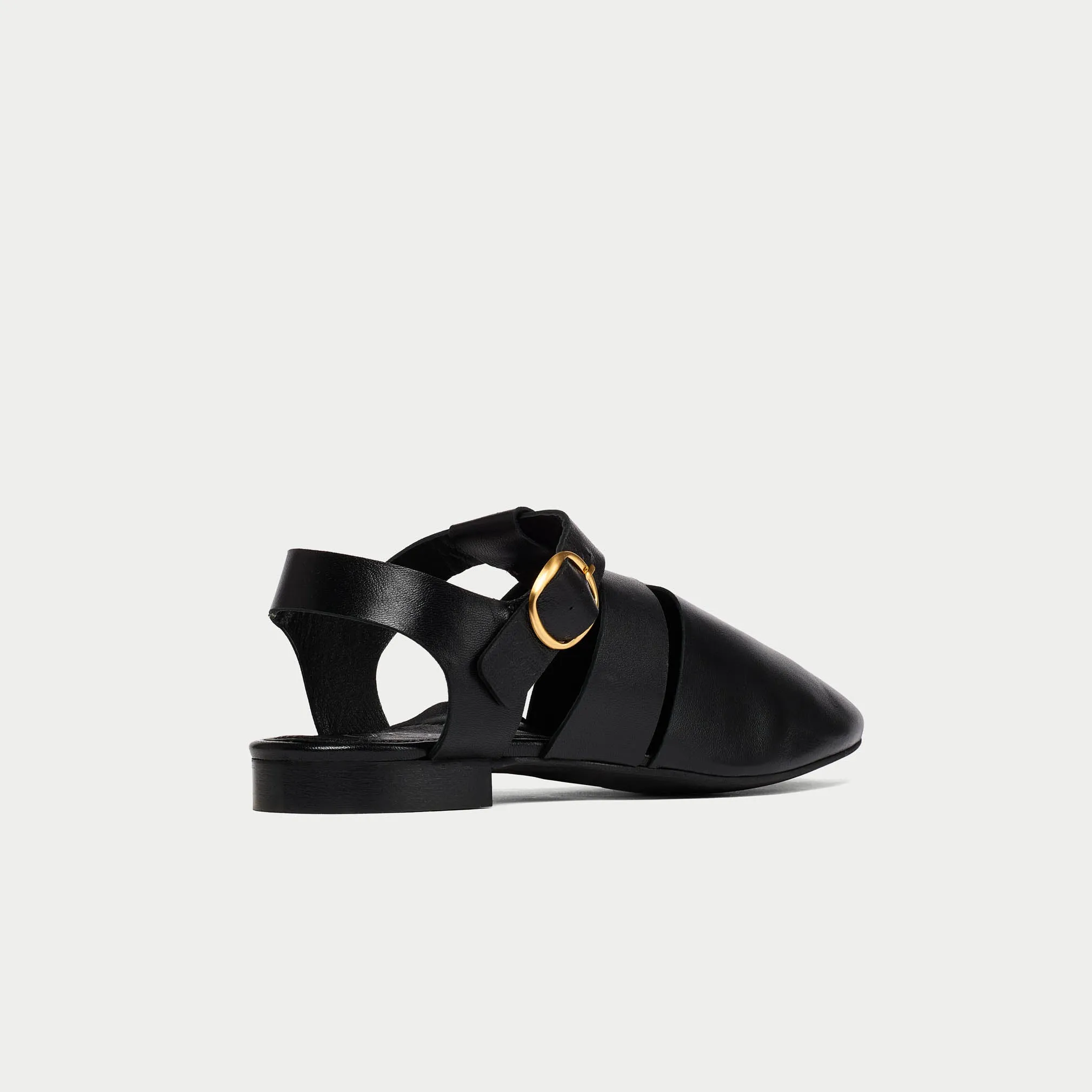 Minnie - Black leather