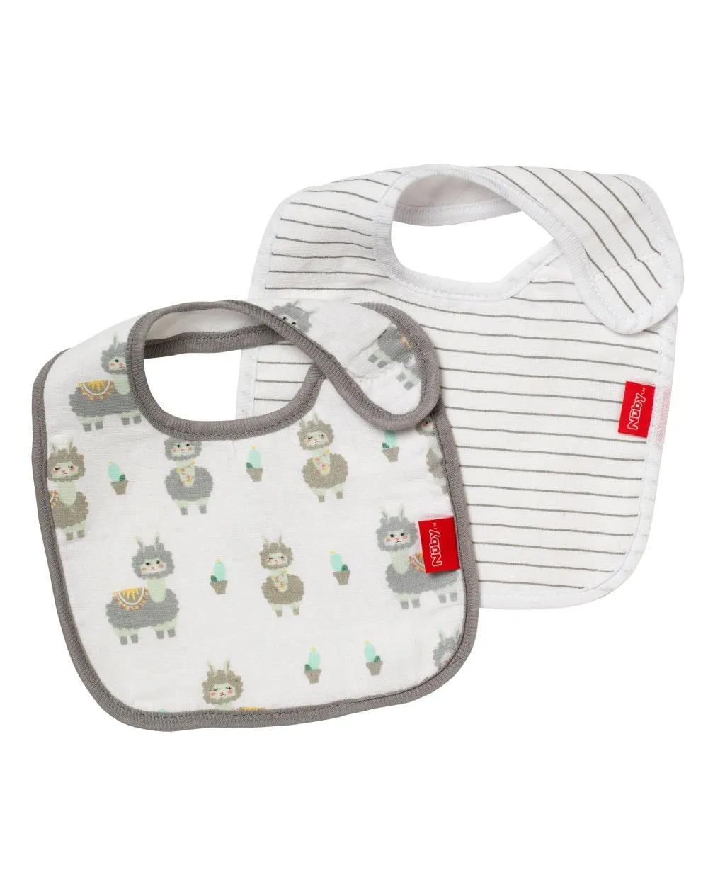 Nuby Muslin SNUG N' DRY Bibs 2 Pack