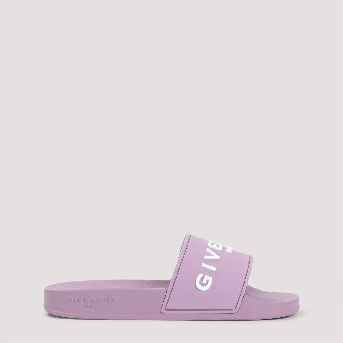 Orchid Purple Slide Flat Sandals