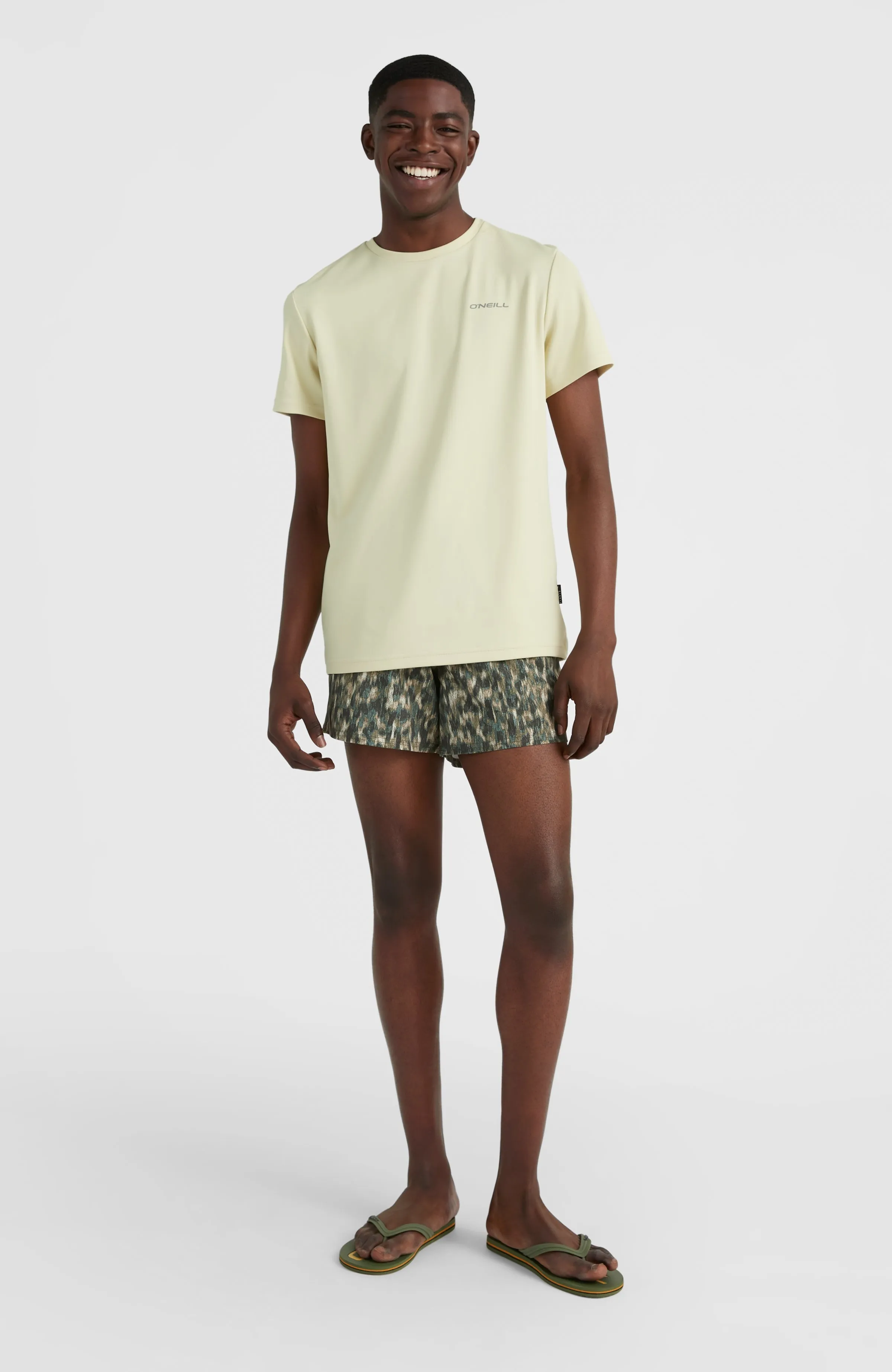 Packable Aop 15'' Hybrid Shorts | Green Minimal Camo