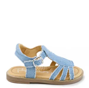 Papanatas Denim T Strap Sandal