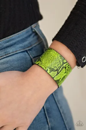 Paparazzi - Its a Jungle Out There - Green Bracelet