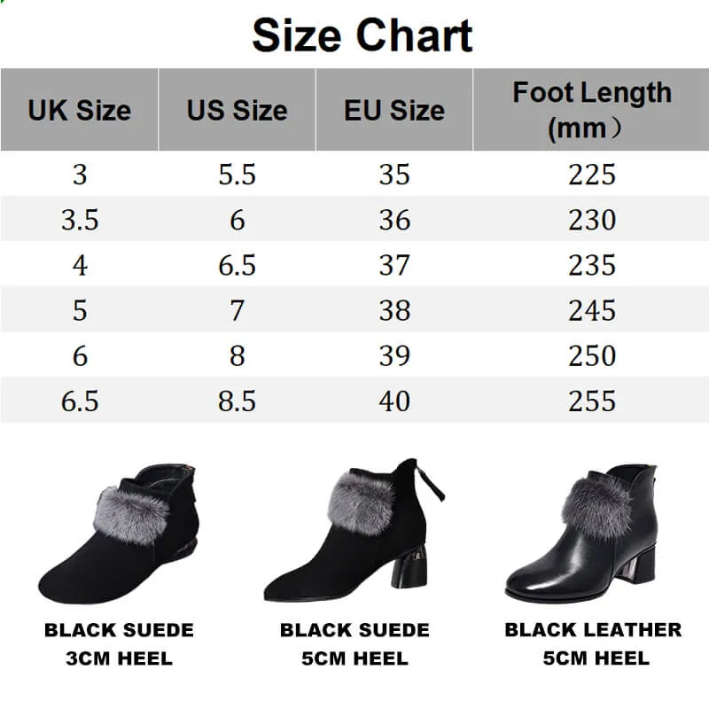 [perfect gift]Winter Women's Elegant Chunky Furry Ankle