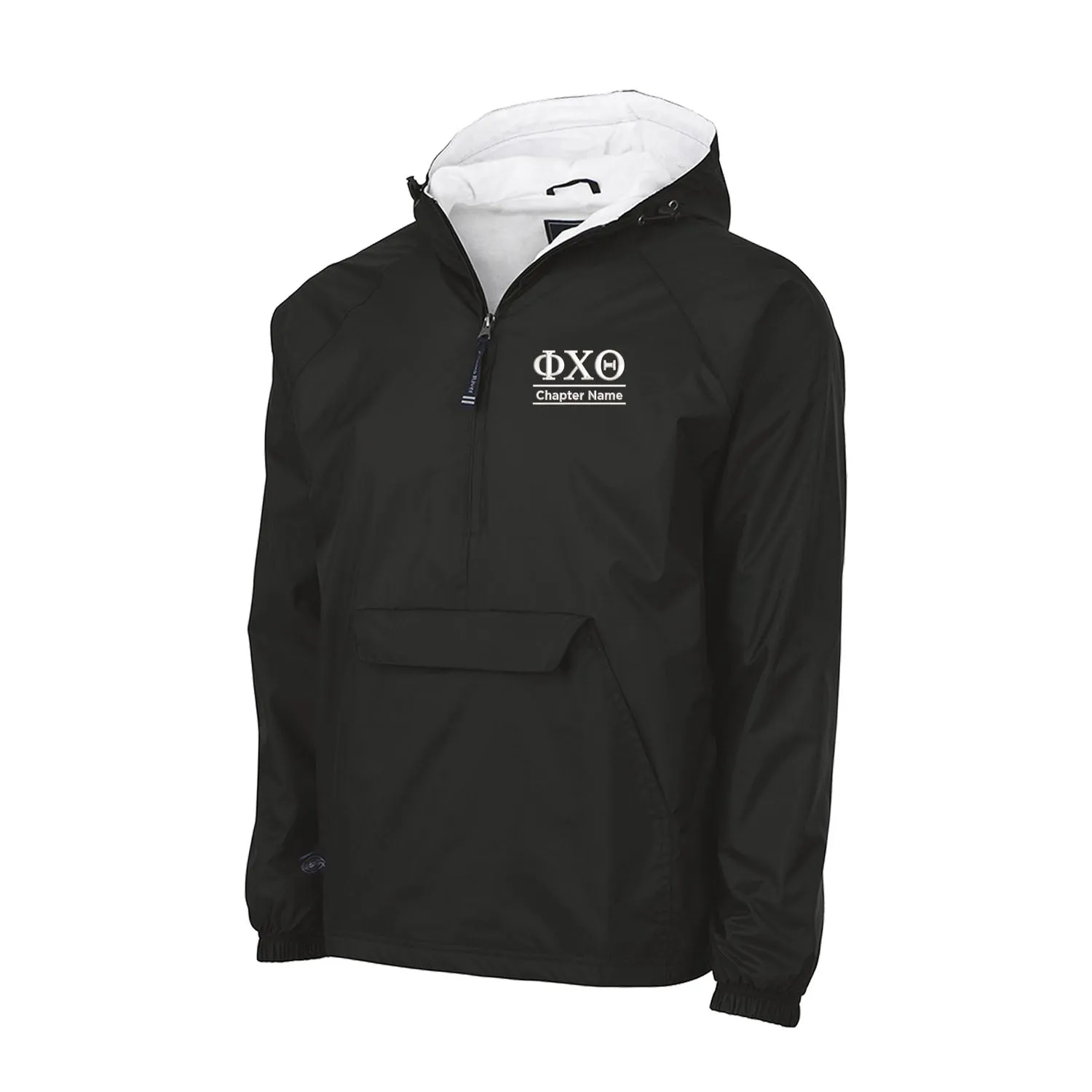 Phi Chi Theta Flannel Lined Windbreaker - Custom Chapter