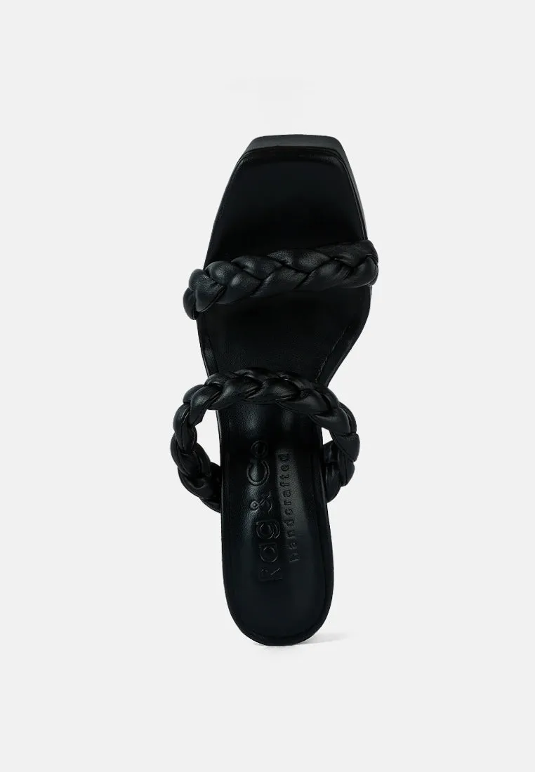 Pin-Up Braided High Heel Sandals By Ruw