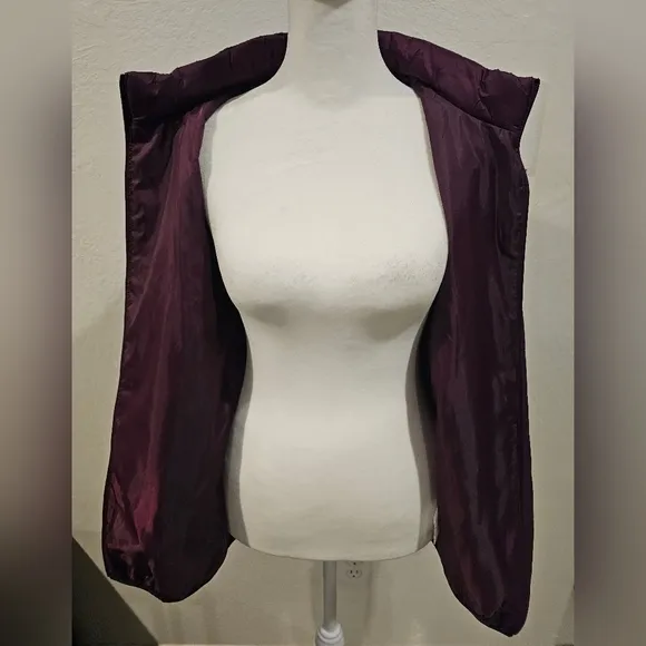 PINK By Victoria's Secret Puffer Jacket Maroon Small EUC