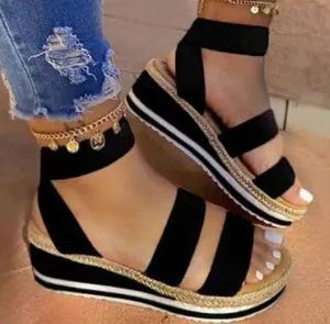 Platform Sandals for women, casual shoes for women fabric
