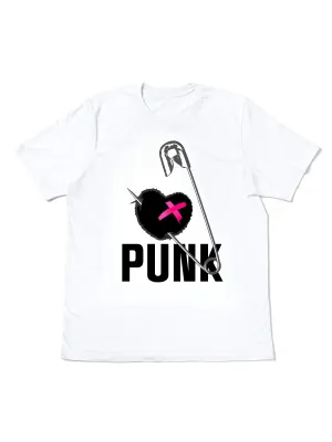 Punk Women’s Graphic Tee: A Heart with Edge & Attitude