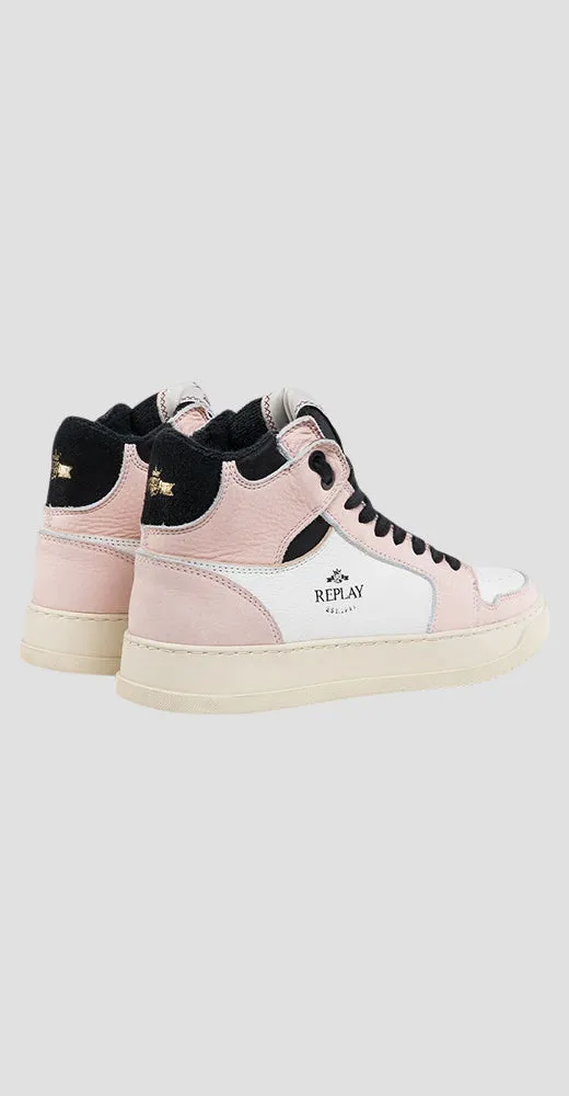 Reload Mid Cut Leather Sneakers