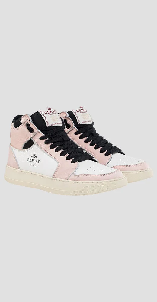 Reload Mid Cut Leather Sneakers