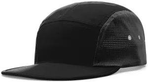 Richardson Water Repellant Packable Run Cap Black Charcoal