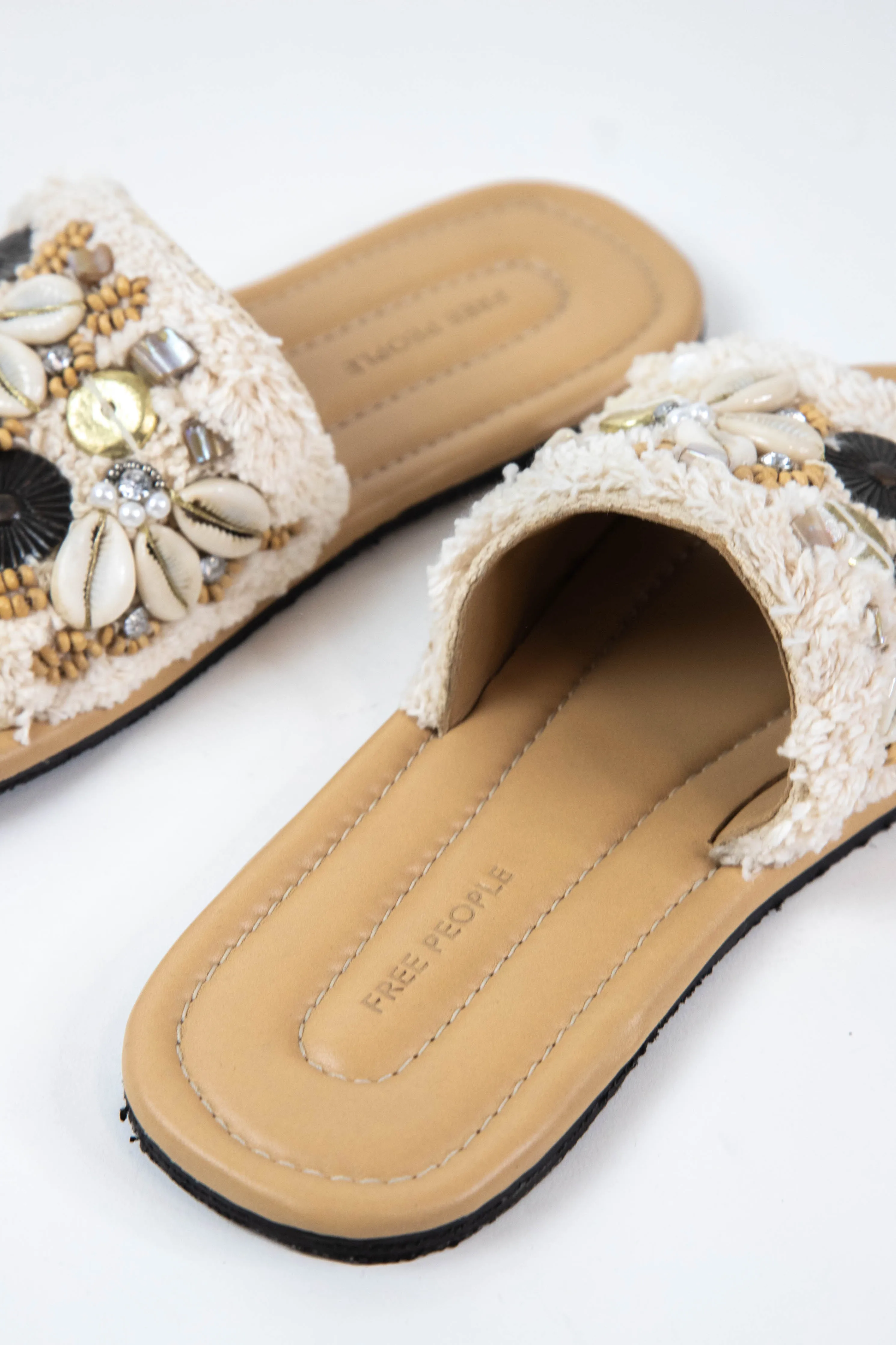 Shipwrecked Surf Shell Sandal, Chalk | Free People