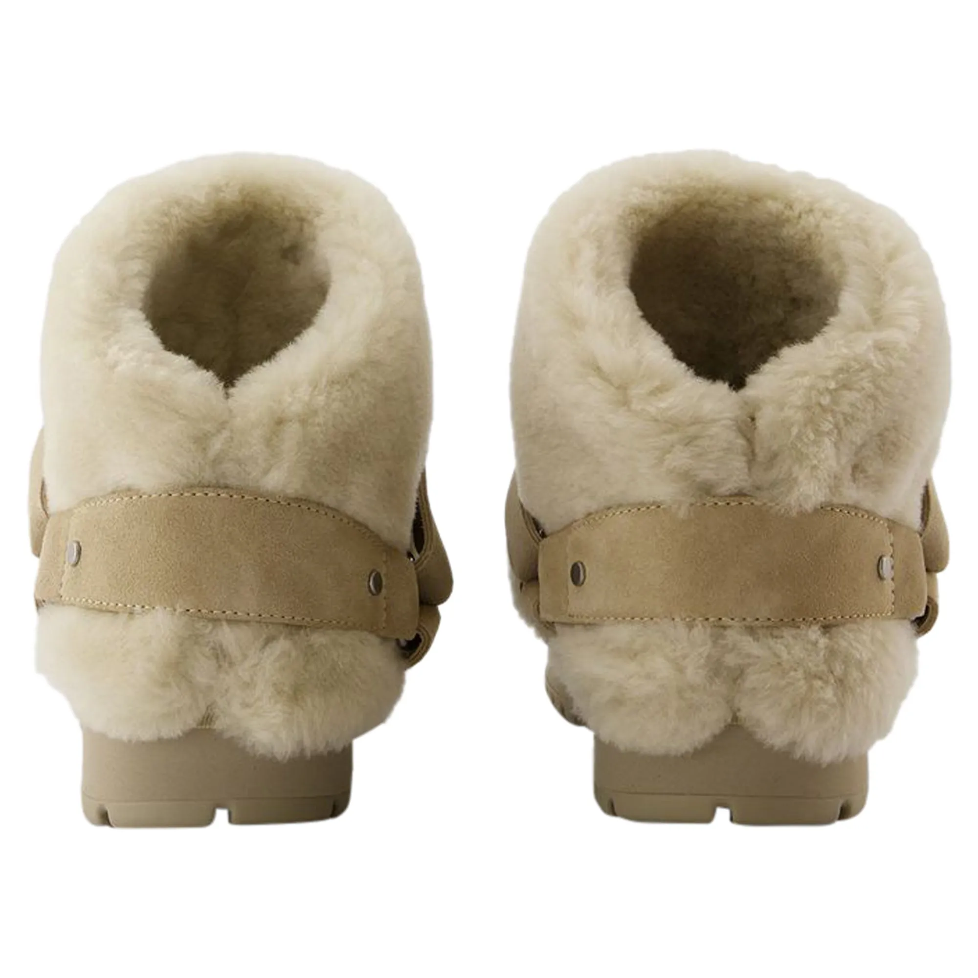 Snug Boots - Burberry - Leather - Beige