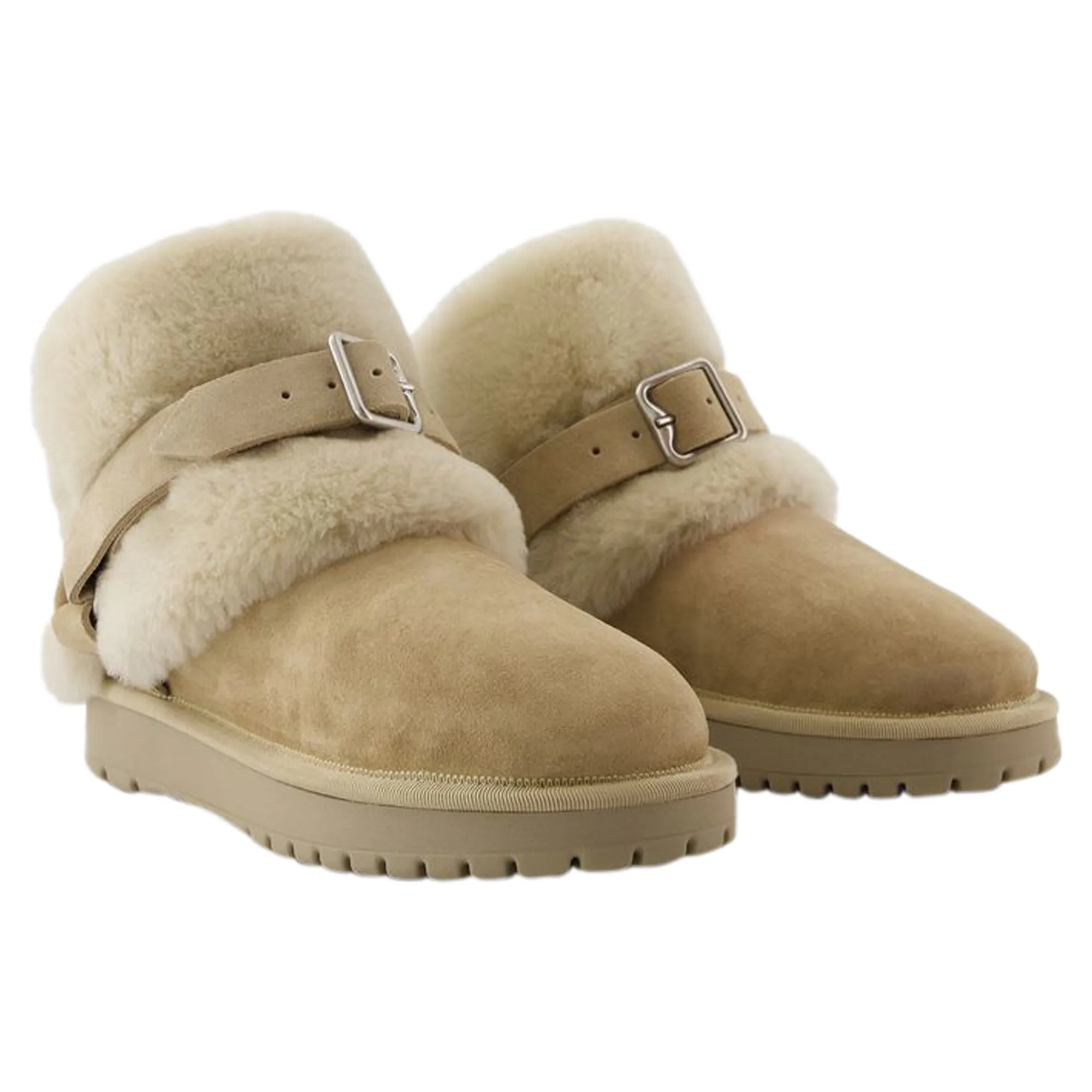 Snug Boots - Burberry - Leather - Beige