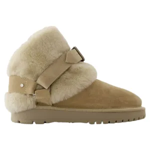Snug Boots - Burberry - Leather - Beige