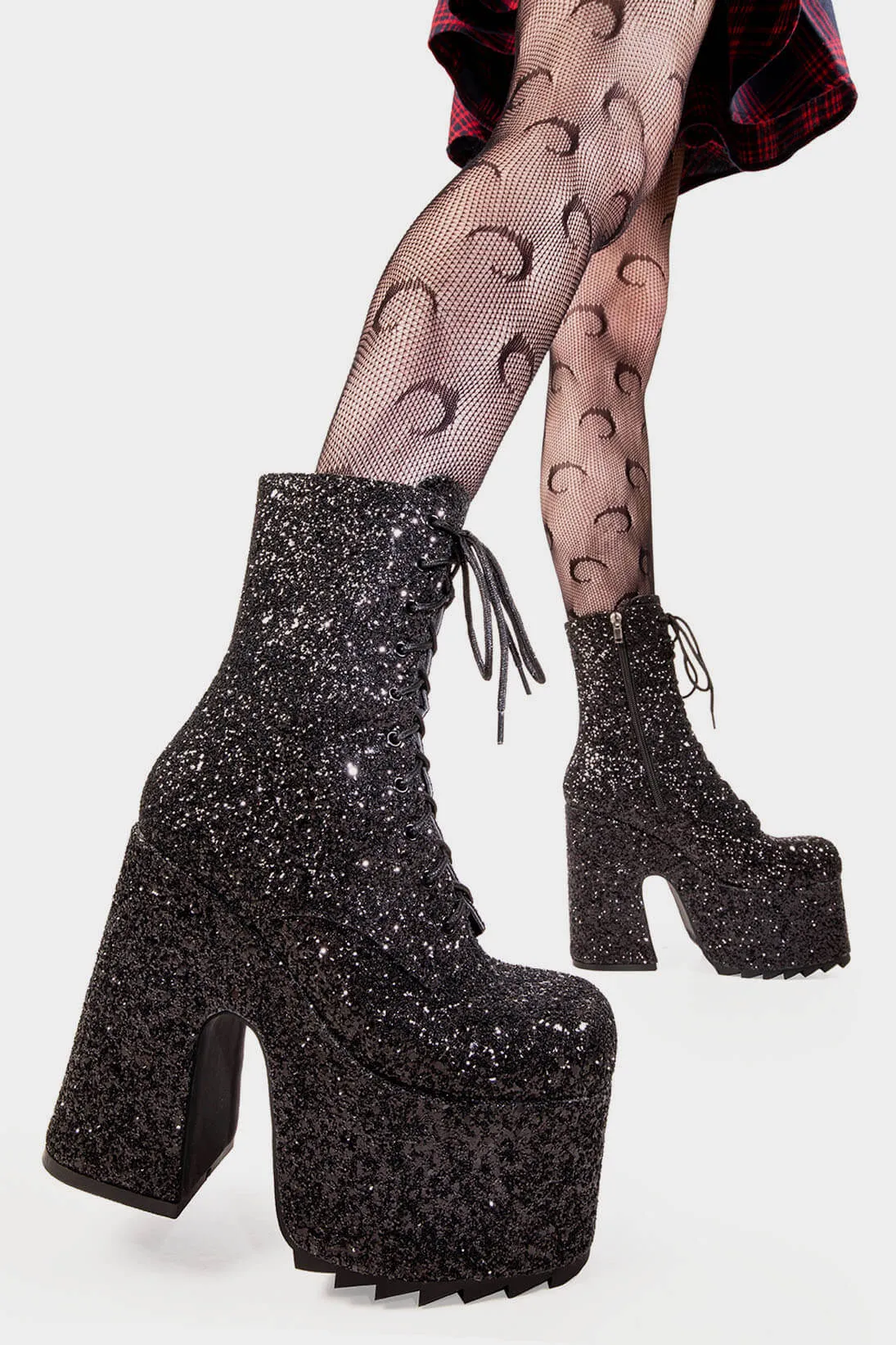Spotlight Chunky Platform Ankle Boots