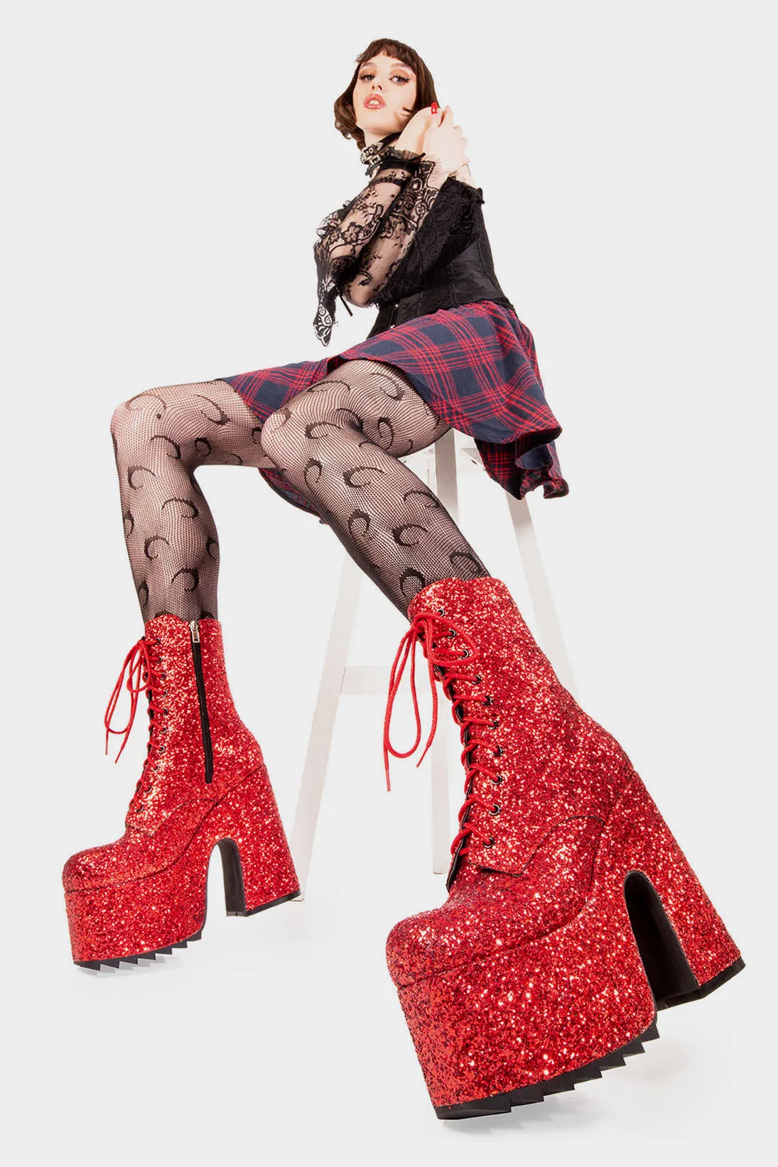 Spotlight Chunky Platform Ankle Boots