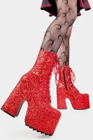 Spotlight Chunky Platform Ankle Boots