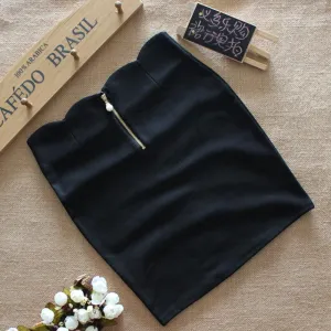 Spring ladies stretch cotton bag hip skirt a Korean version of the A word bust skirt skirt fashion personality