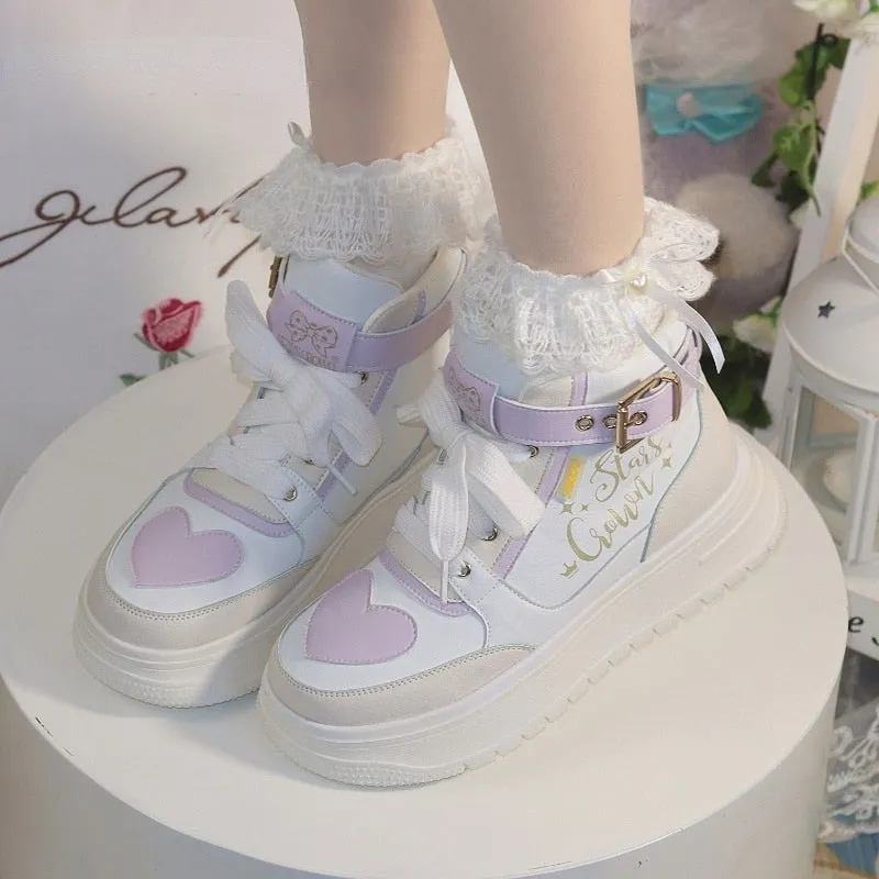 Star Crown Pastel Hi-Tops