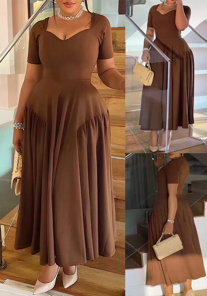 Timeless Elegance Flowing A-Line Dress with Graceful Silhouette
