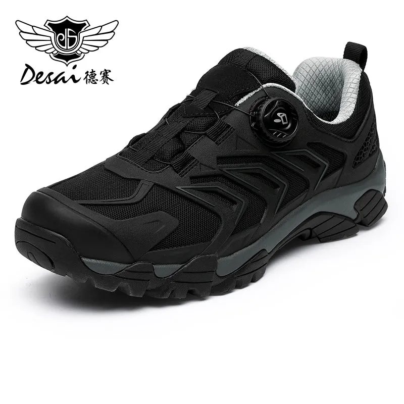 TNV Men Casual Shoes Real Leather Sneakers Without Laces Up Breathable Low Heel Four Season Use Waterproof Material DS2351