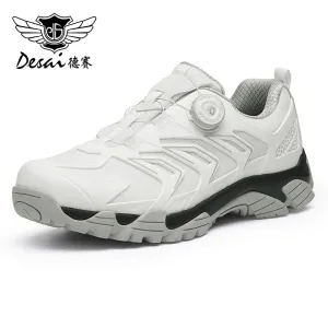 TNV Men Casual Shoes Real Leather Sneakers Without Laces Up Breathable Low Heel Four Season Use Waterproof Material DS2351