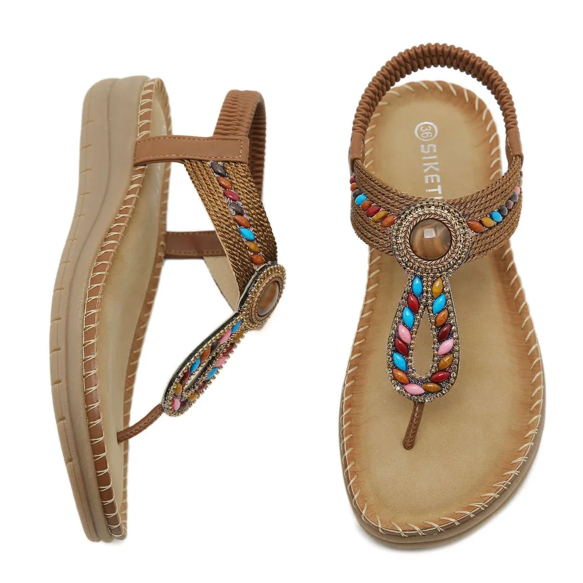 Toe Post Flats Sandals