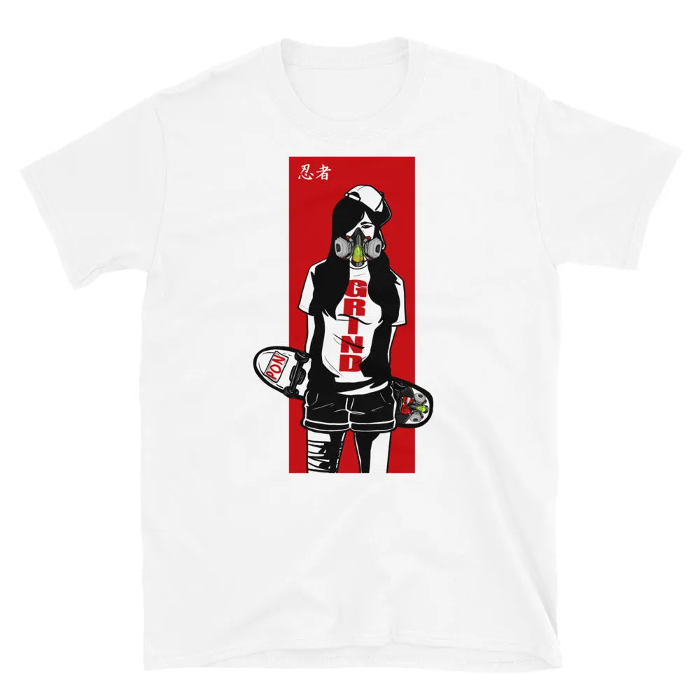 Urban Ninja "Red Line 3" Short-Sleeve Unisex T-Shirt