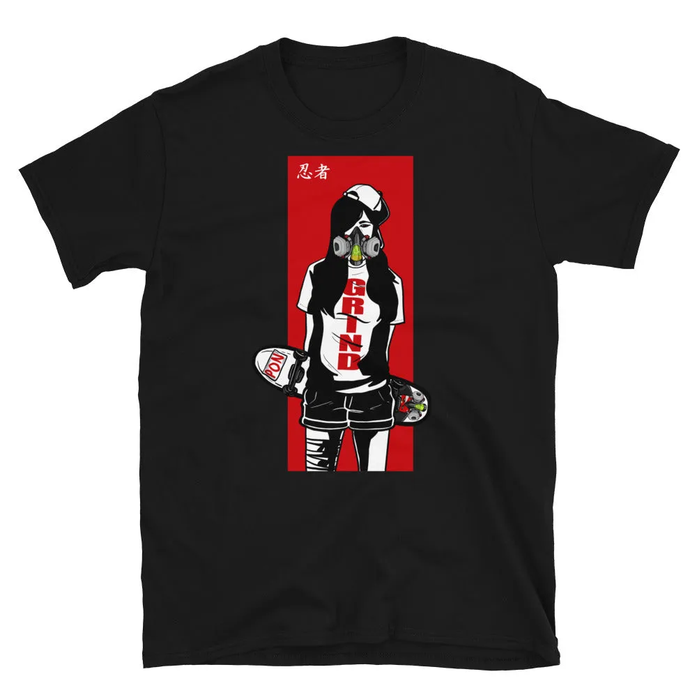 Urban Ninja "Red Line 3" Short-Sleeve Unisex T-Shirt