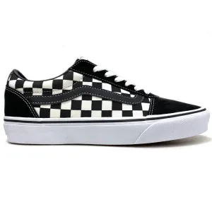 VANS WARD CHECKERBOARD BLACK & WHITE UNISEX TRAINERS