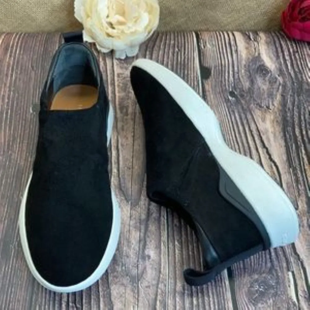 VIA SPIGA Black Marlow 5 Wedge Sock Sneaker 10M