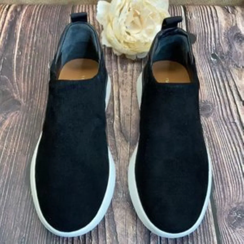 VIA SPIGA Black Marlow 5 Wedge Sock Sneaker 10M