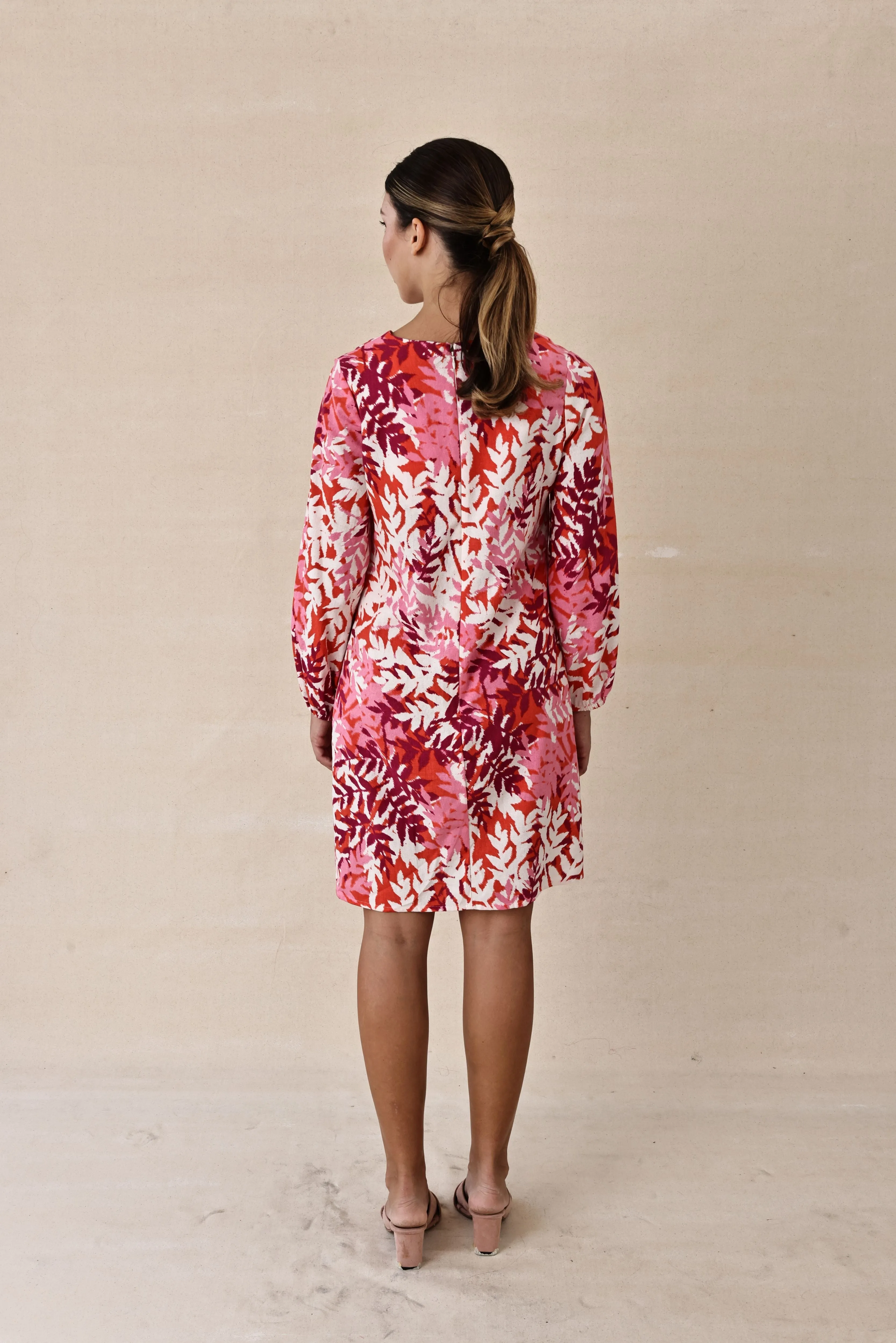 Vibrant Tropical Print Dress