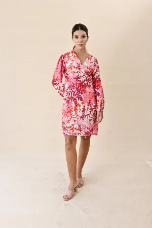 Vibrant Tropical Print Dress