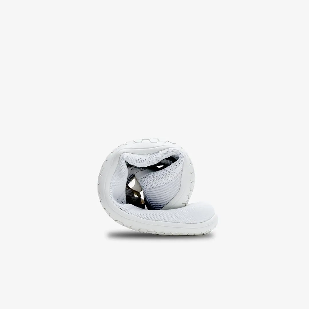 Vivobarefoot Primus Lite Knit, Mens Vegan Light Breathable Shoe with Barefoot Sole Bright White