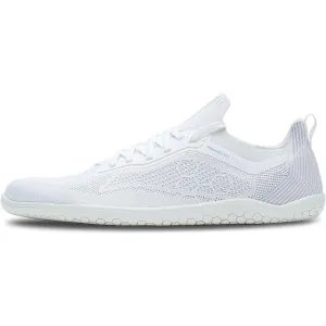 Vivobarefoot Primus Lite Knit, Mens Vegan Light Breathable Shoe with Barefoot Sole Bright White
