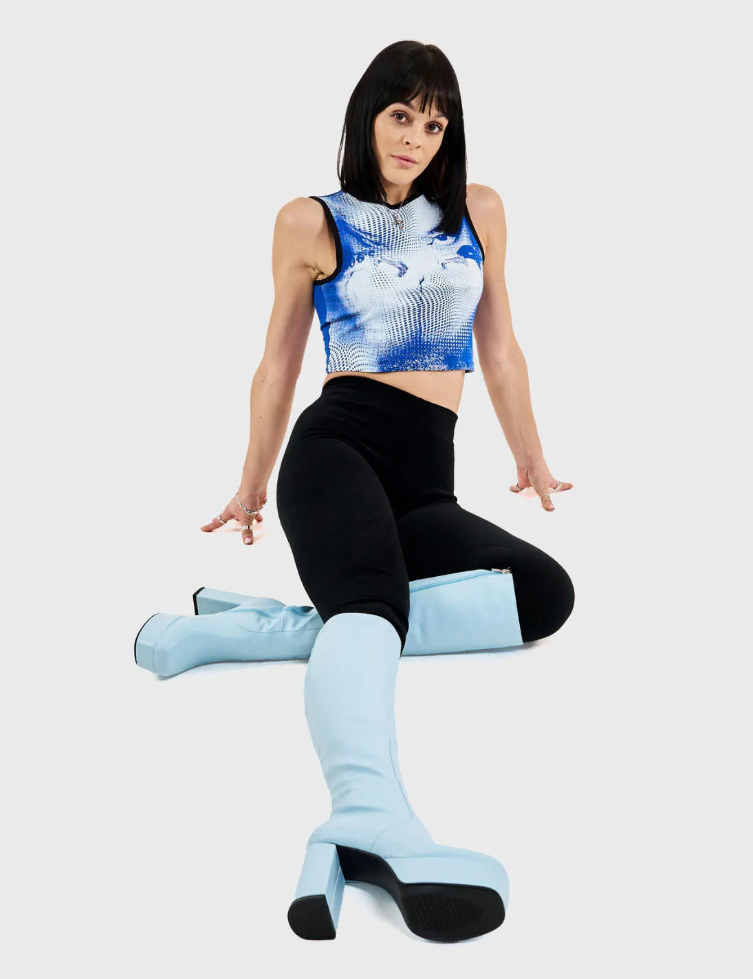 Whatta Showdown Platform Knee High Boots