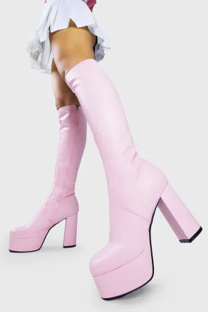 Whatta Showdown Platform Knee High Boots