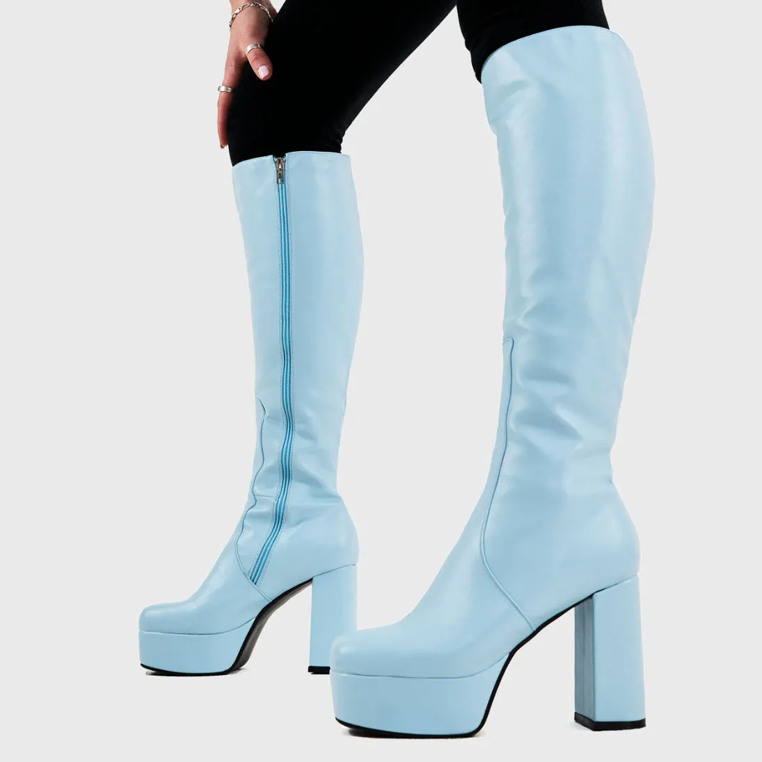 Whatta Showdown Platform Knee High Boots
