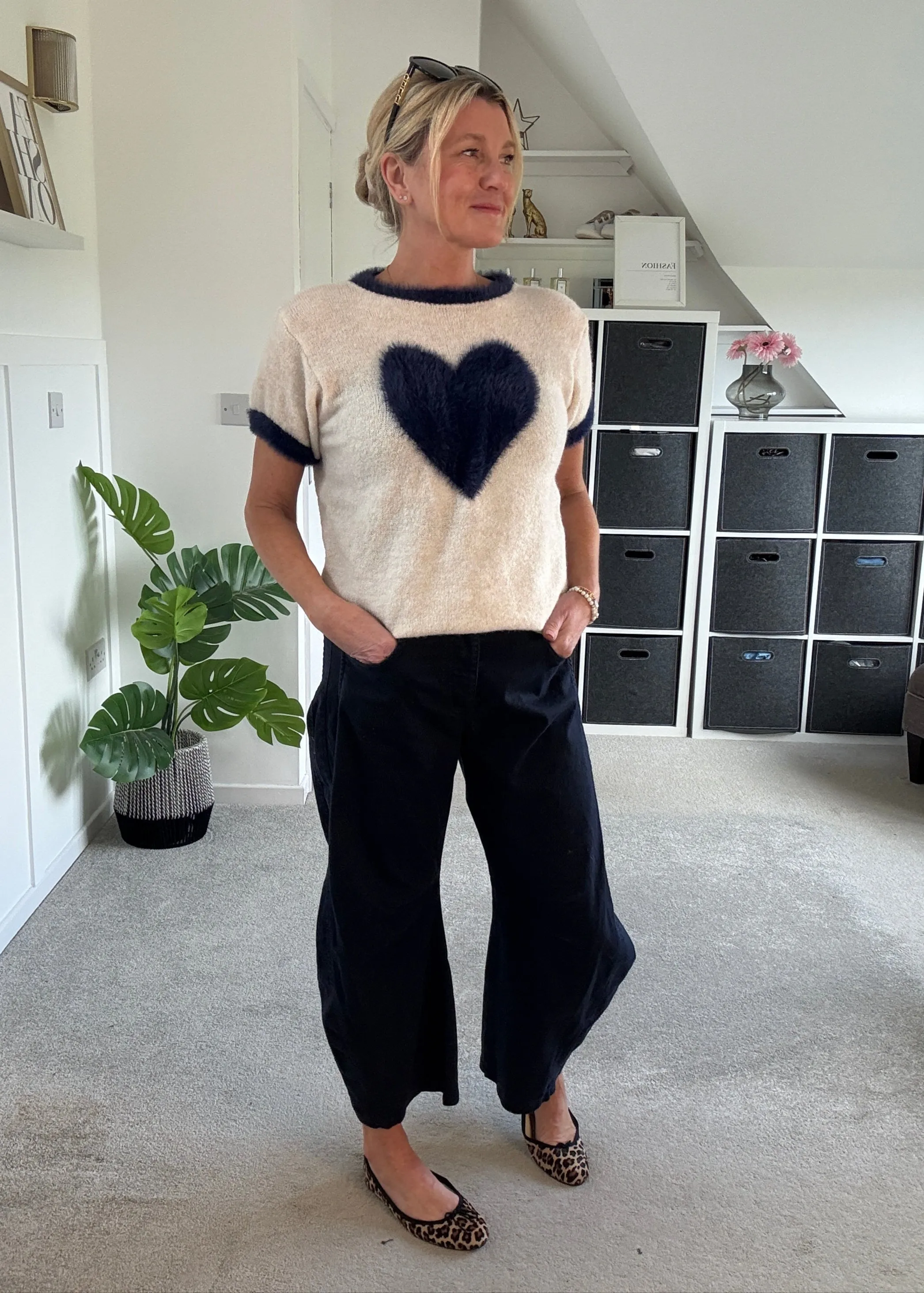 White Cotton Barrel Leg Jeans