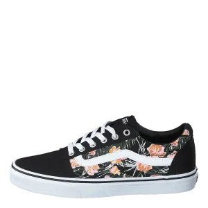 Wm Ward (palm Floral) Black/white