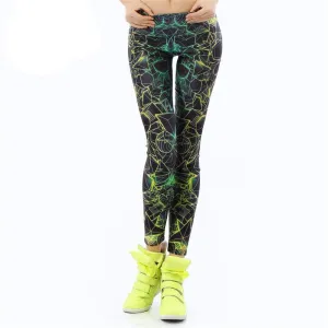 Women leggings 3D Printed color legins Ray fluorescence leggins pant legging for Woman