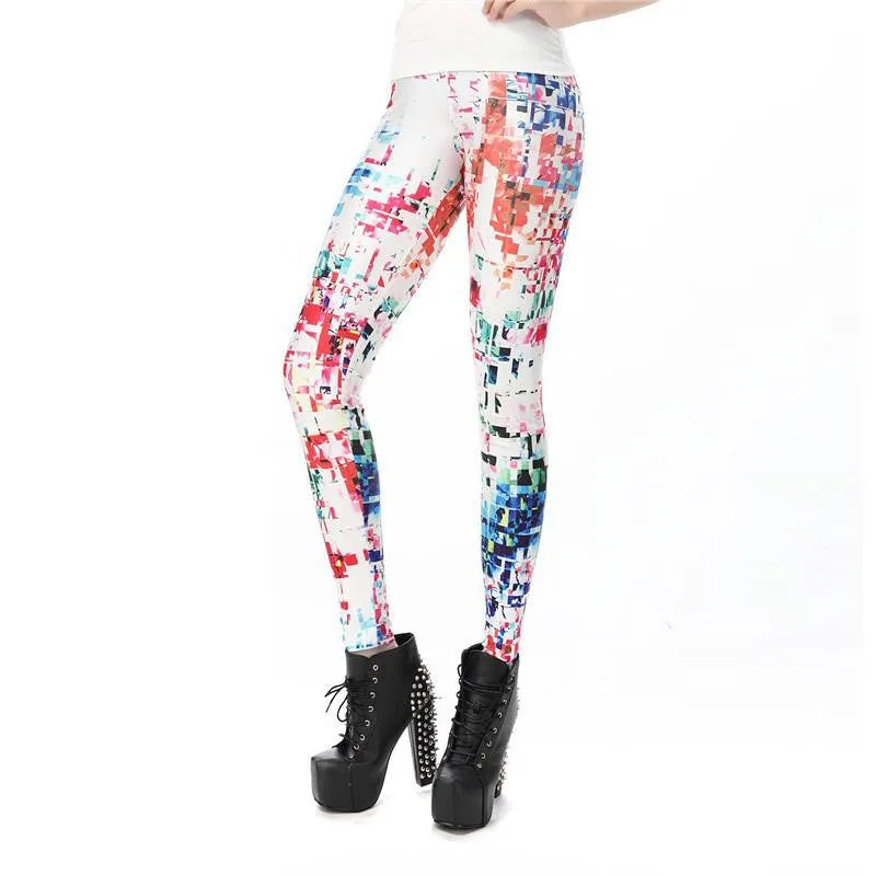 Women leggings 3D Printed color legins Ray fluorescence leggins pant legging for Woman