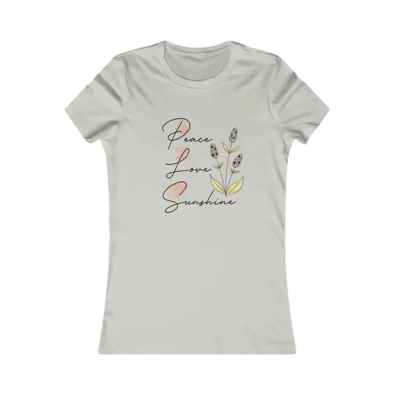 Womens Favorite Tee Spreading Peace Love and Sunshine