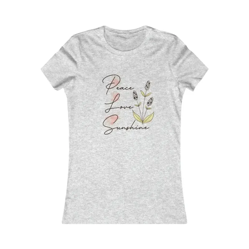Womens Favorite Tee Spreading Peace Love and Sunshine