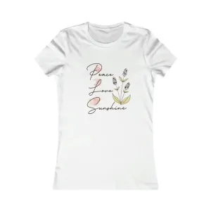 Womens Favorite Tee Spreading Peace Love and Sunshine