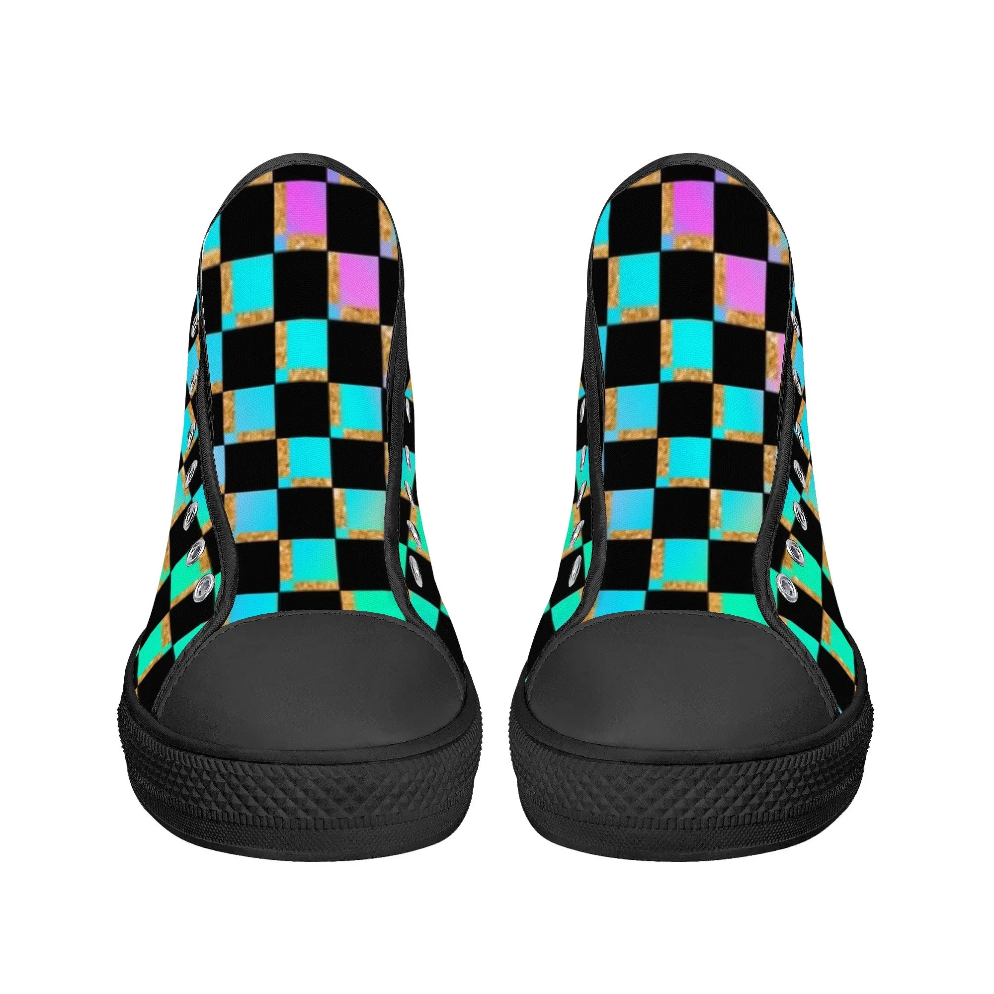 Women's shoesGothic Style High Top Canvas Shoes