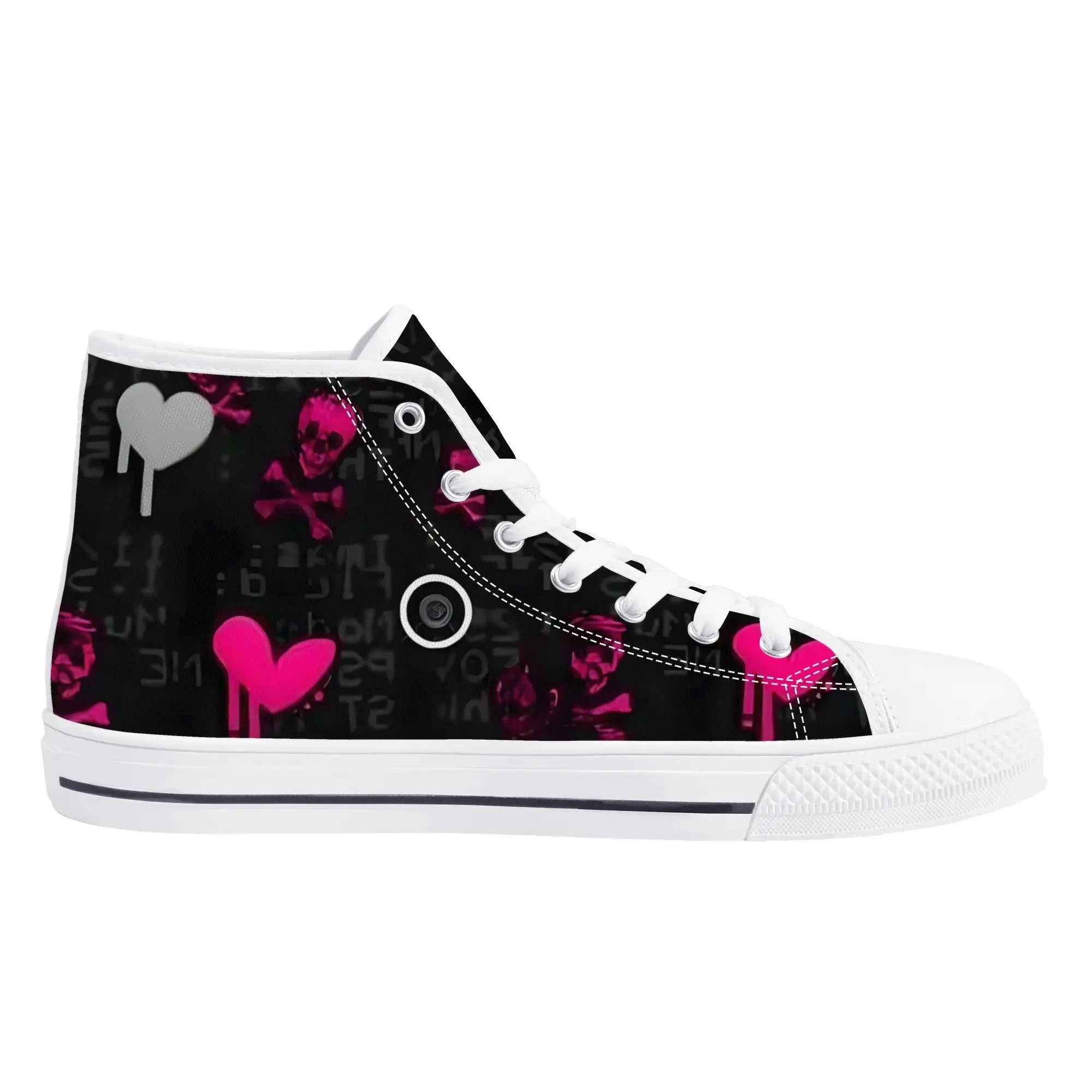Women's shoesGothic Style High Top Canvas Shoes