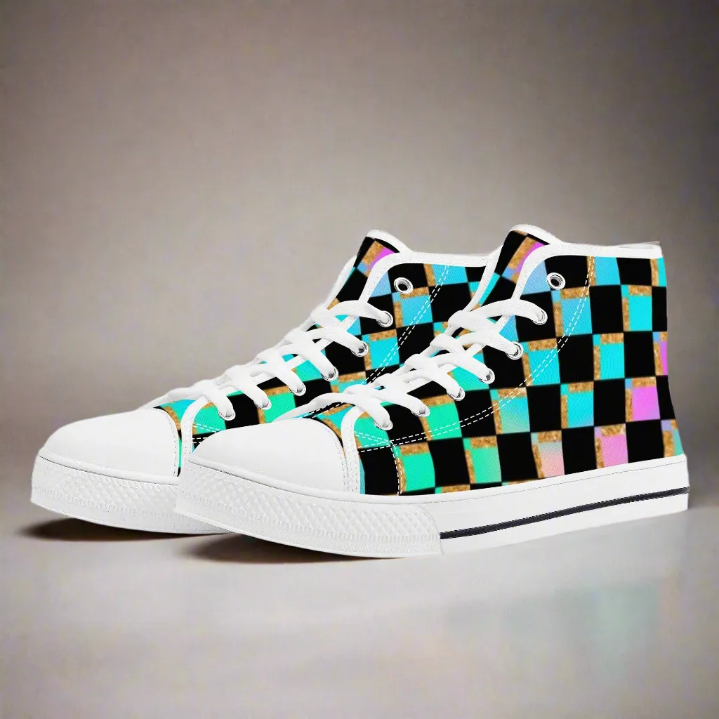 Women's shoesGothic Style High Top Canvas Shoes